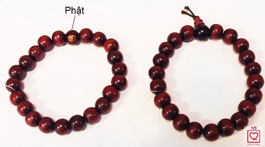 Vòng tay đàn hương đỏ hạt Phật